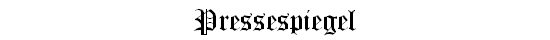 Pressespiegel